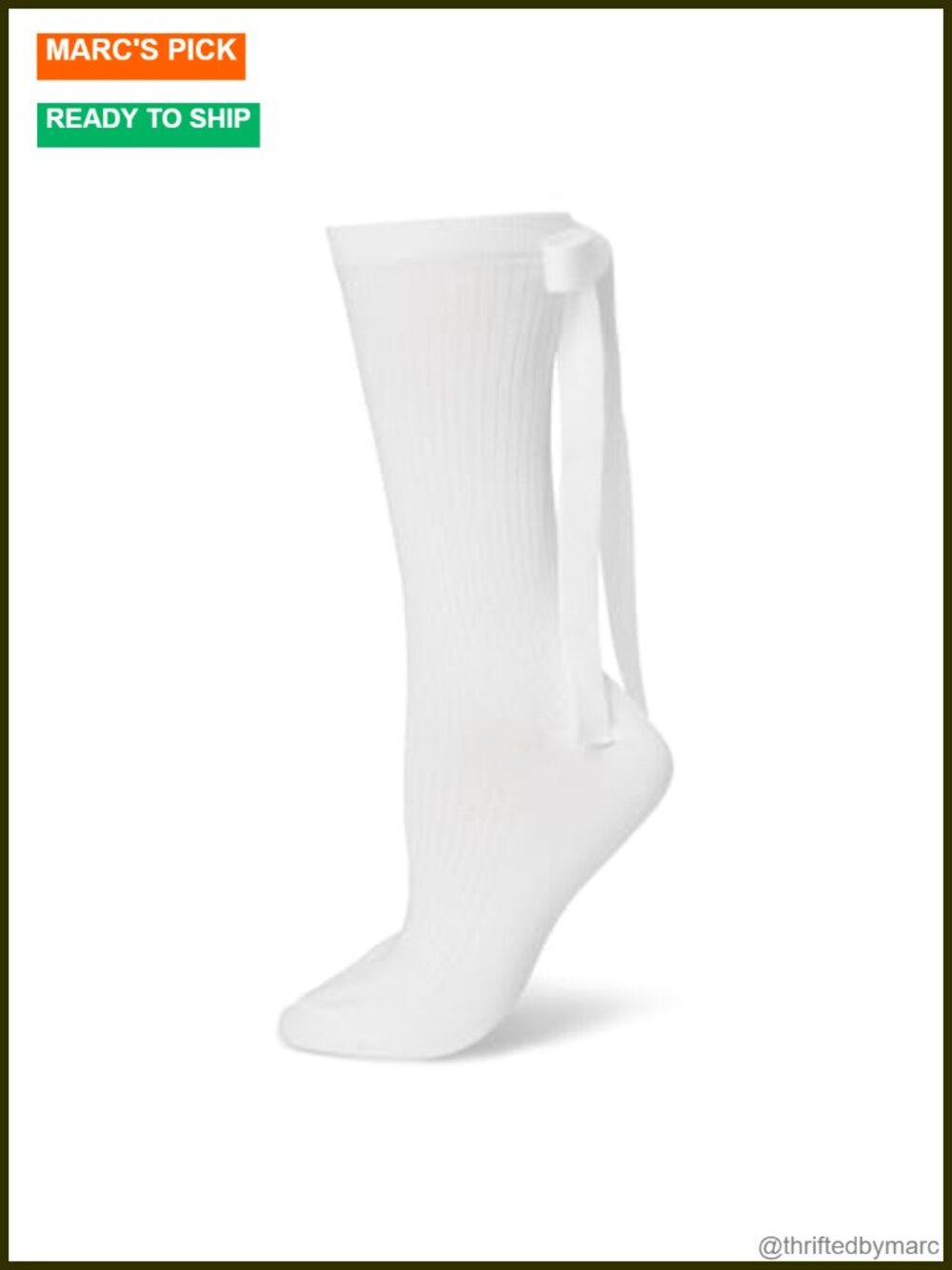 Ribbed Crew Socks Adjustable Self-Tie Bow Casual Comfort Fit